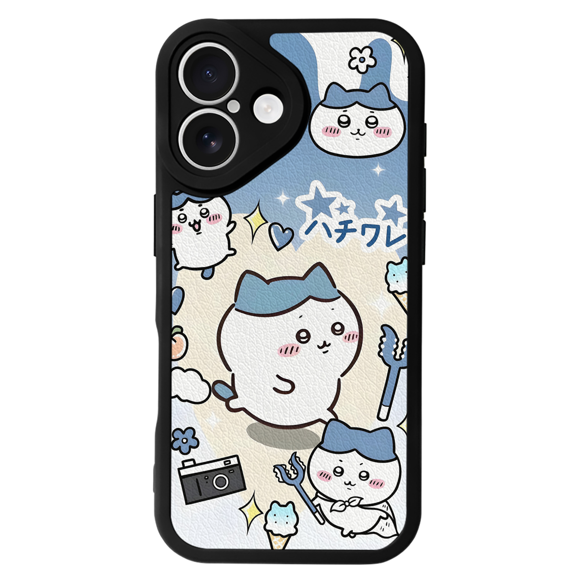 （画像用） ちいかわ Chii-kawa 【iPhone 16シリーズ対応】シリコンスマホケース（レザー調） 材質：シリコン